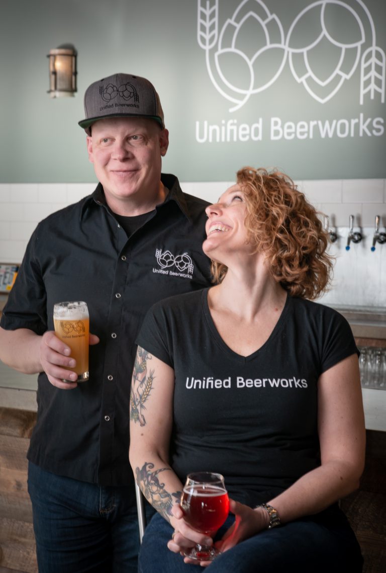 Jeff & Erika owners of Unified Beerworks